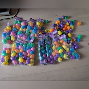 Bulk Plastic Easter Eggs - Multicolor Party Pack; Mostly New And Unopened bags